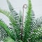 16" Artificial Boston Fern Plant in Decorative Cement Planter